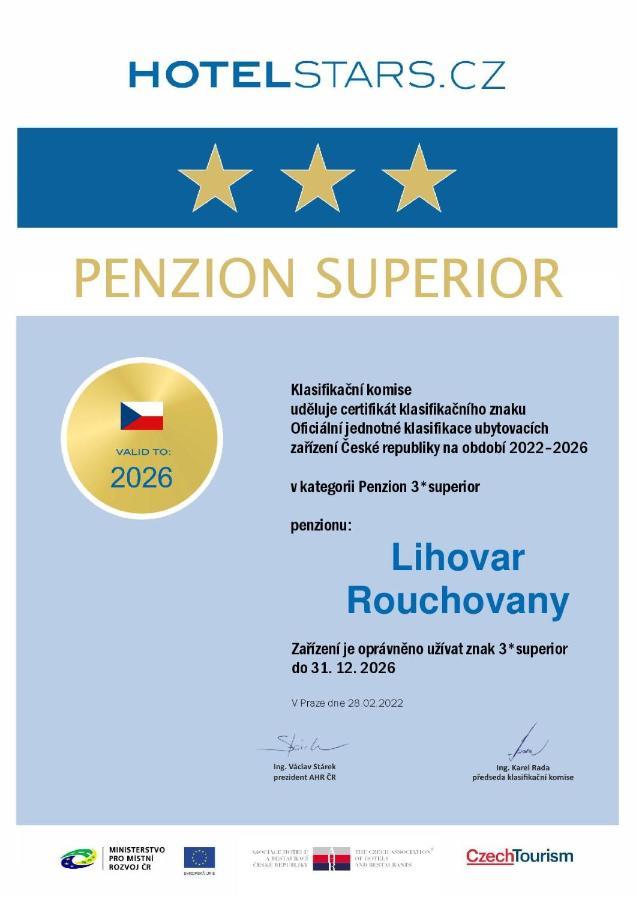 Penzion Lihovar *** Rouchovany Екстер'єр фото
